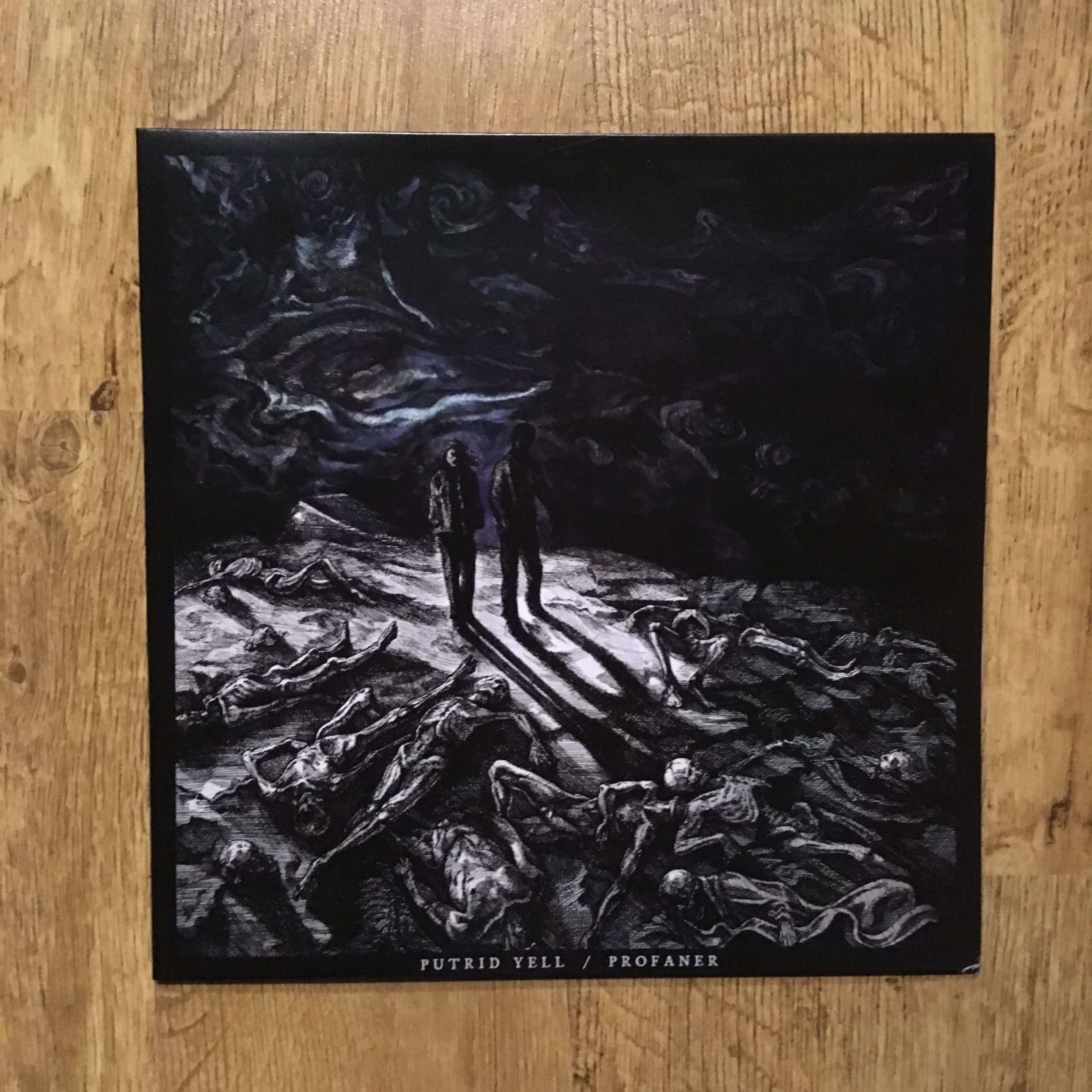 Photo of the Profaner / Putrid Yell - "The Beginning of the Mortuary Decay" split LP (Black vinyl)