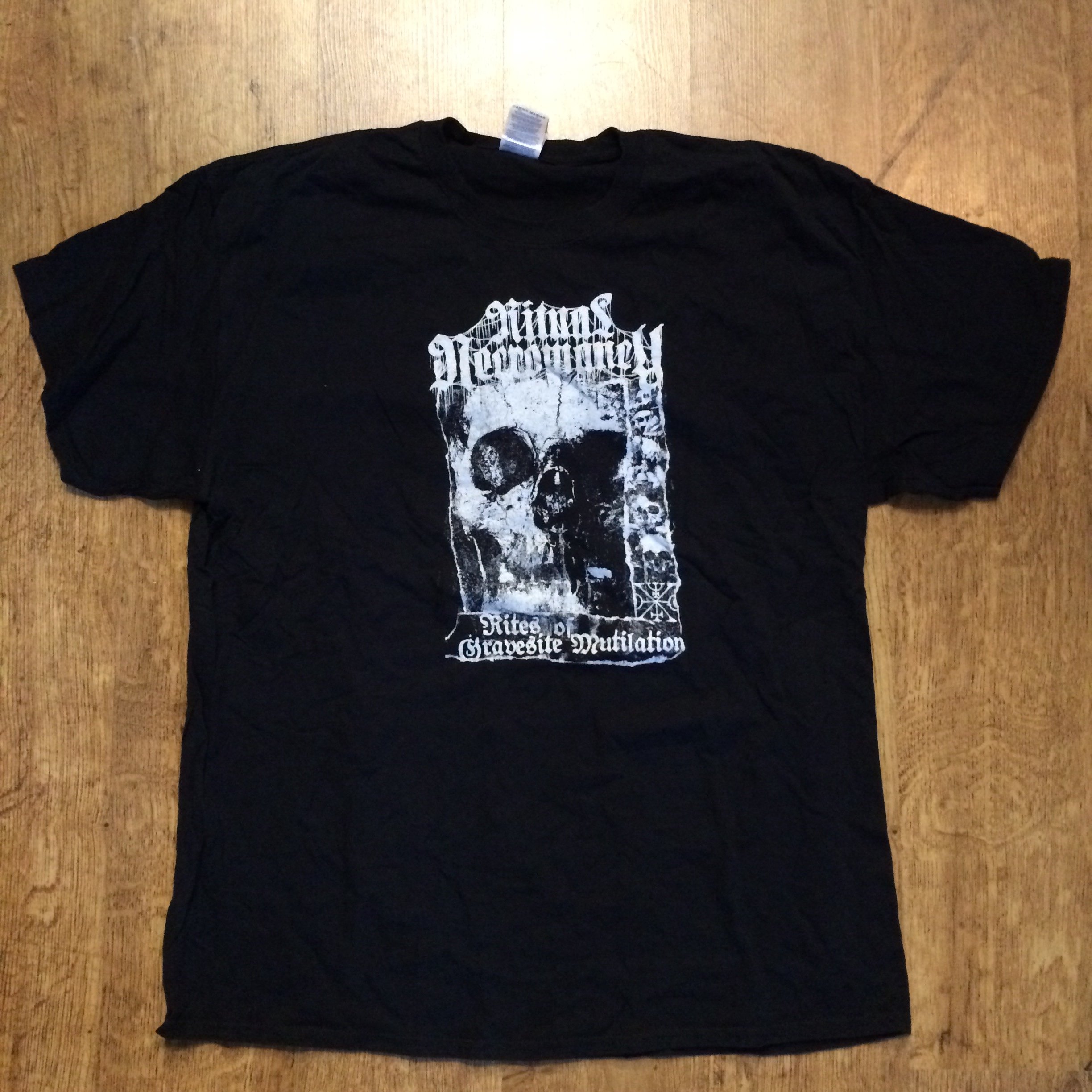 Photo of the Ritual Necromancy - "Rites of Gravesite Mutilation" T-shirt (Black)
