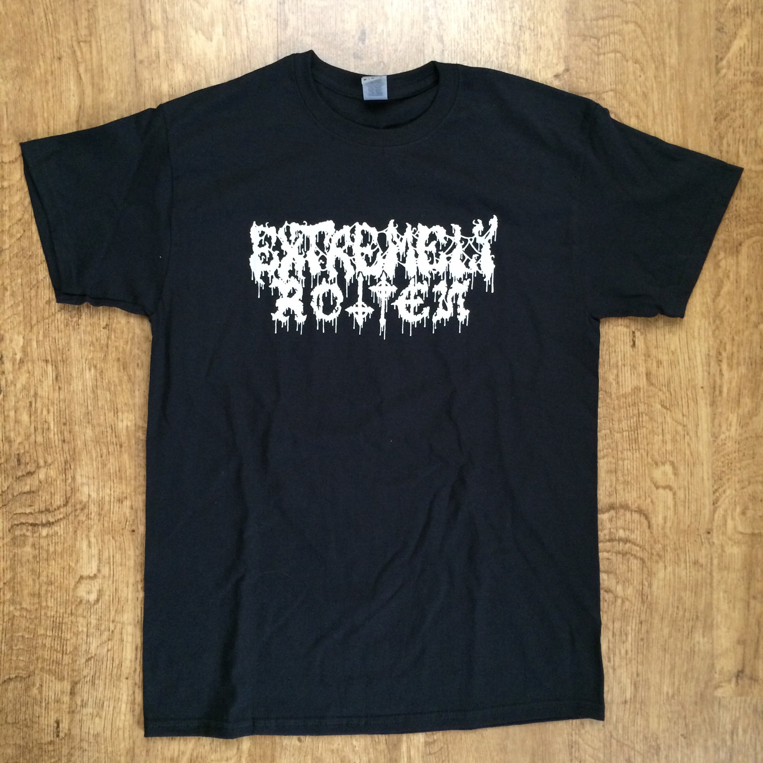 Photo of the Extremely Rotten Productions T-shirt (black)