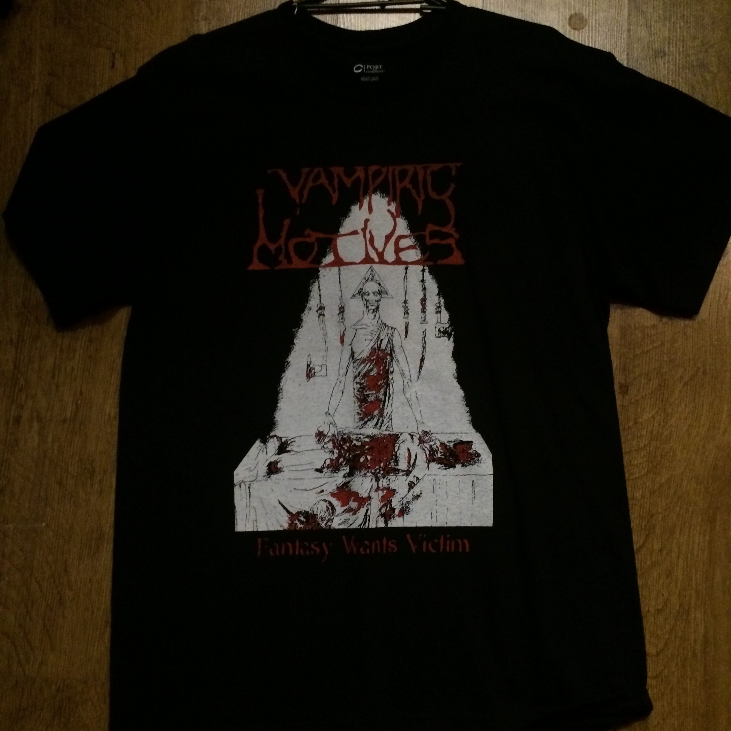 Photo of the Vampiric Motives - "Fantasy Wants Victims" T-shirt (black)