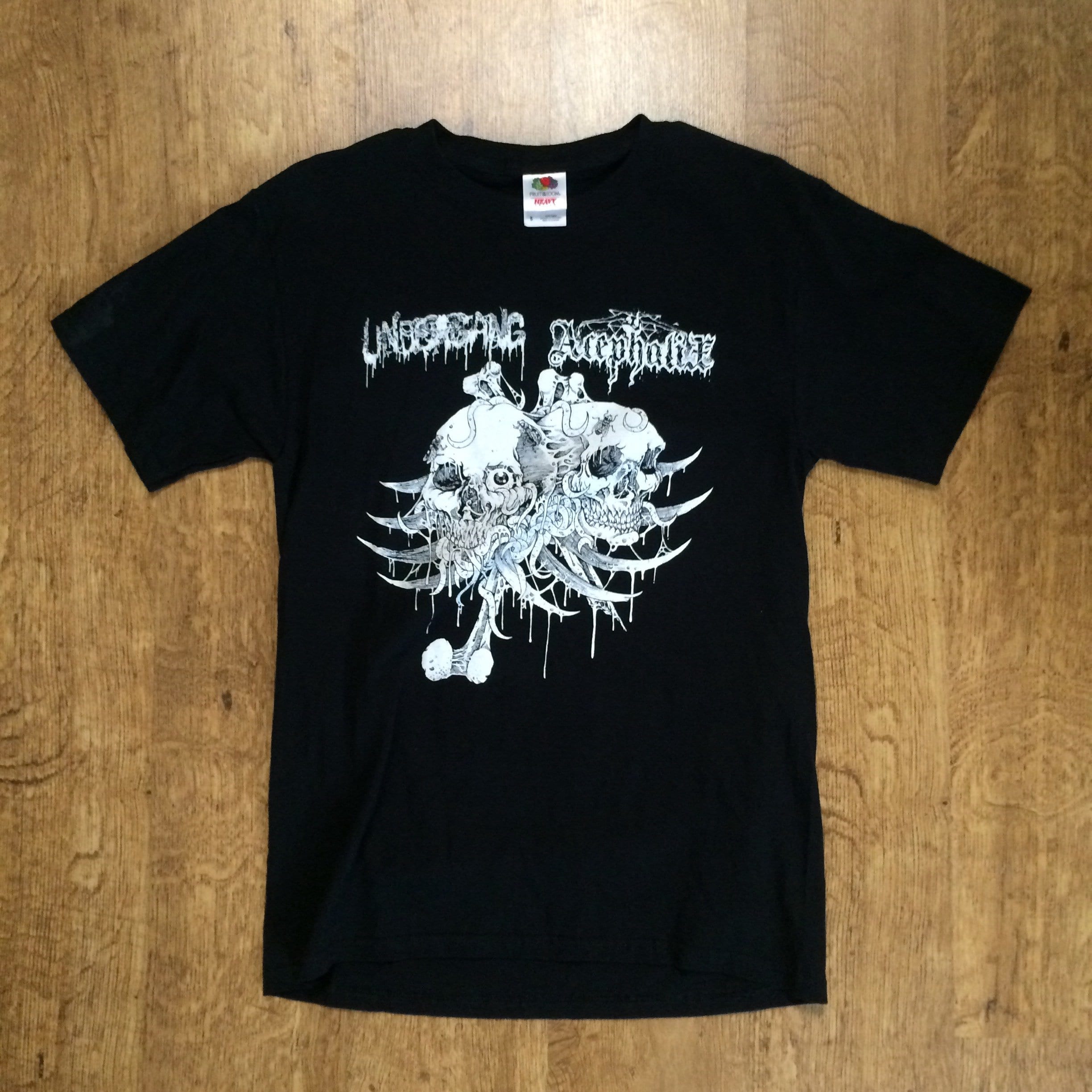 Photo of the Undergang / Acephalix - "Fuckin' Death in the West - 2011 US West Coast tour" T-shirt (Black)