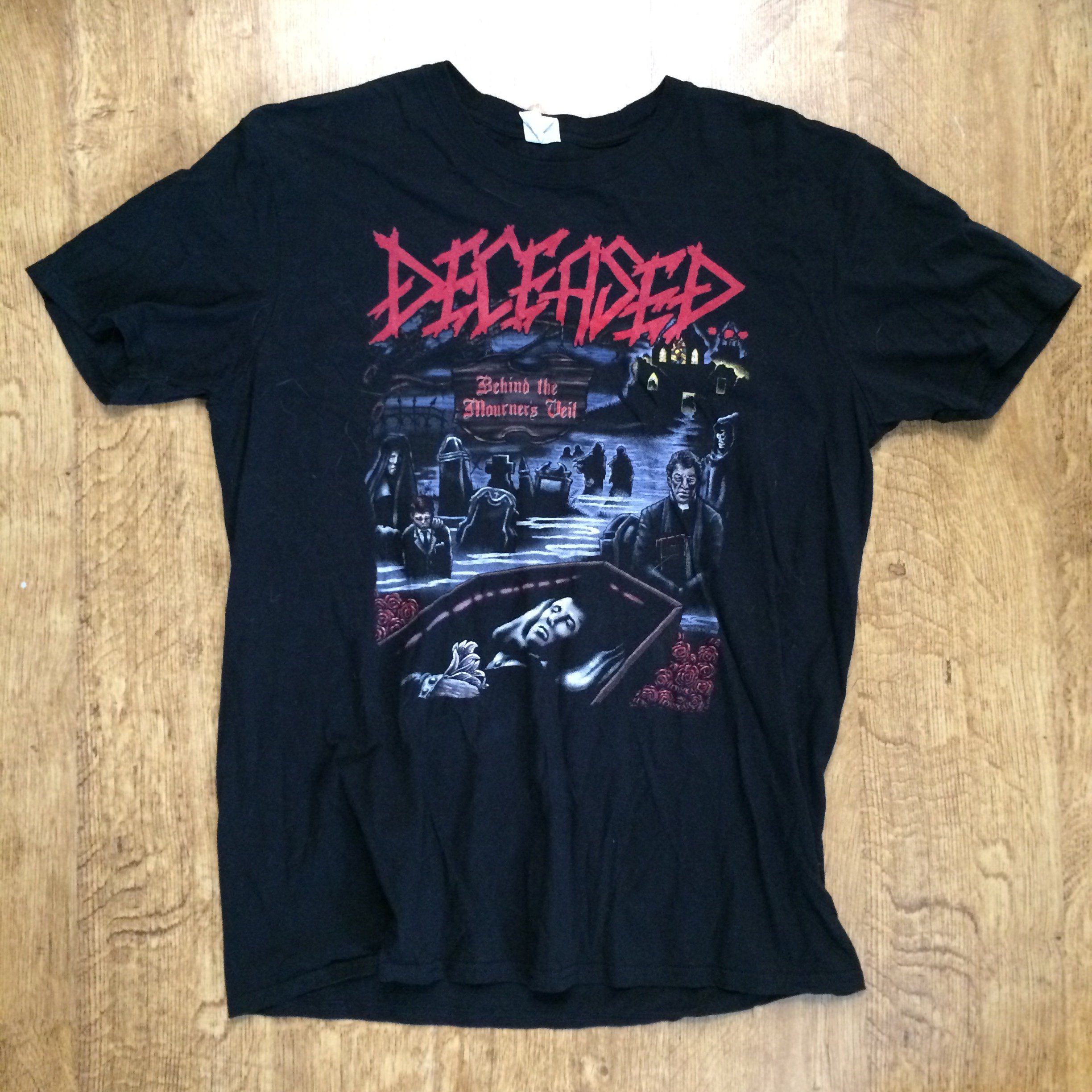 Photo of the Deceased - "Behind the Mourner's Veil" T-shirt (Black)