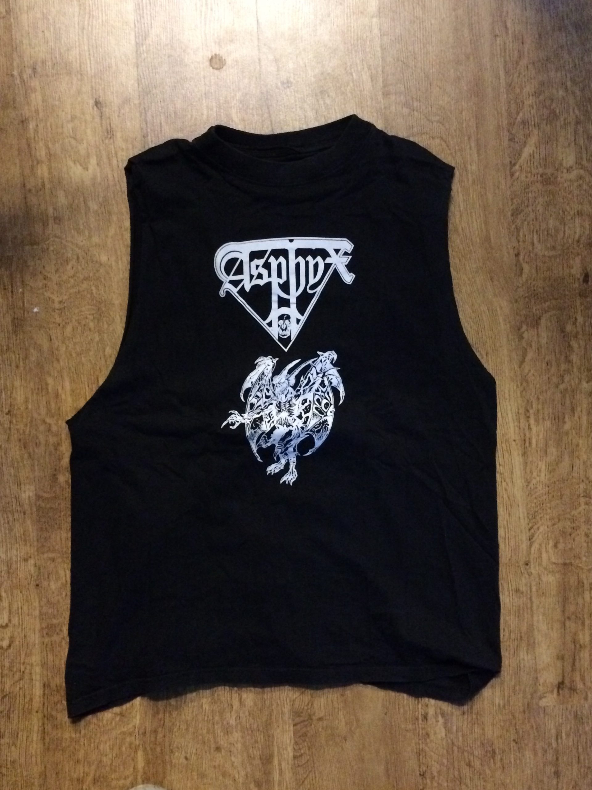 Photo of the Asphyx - "Embrace the Death" sleeveless shirt (Black)