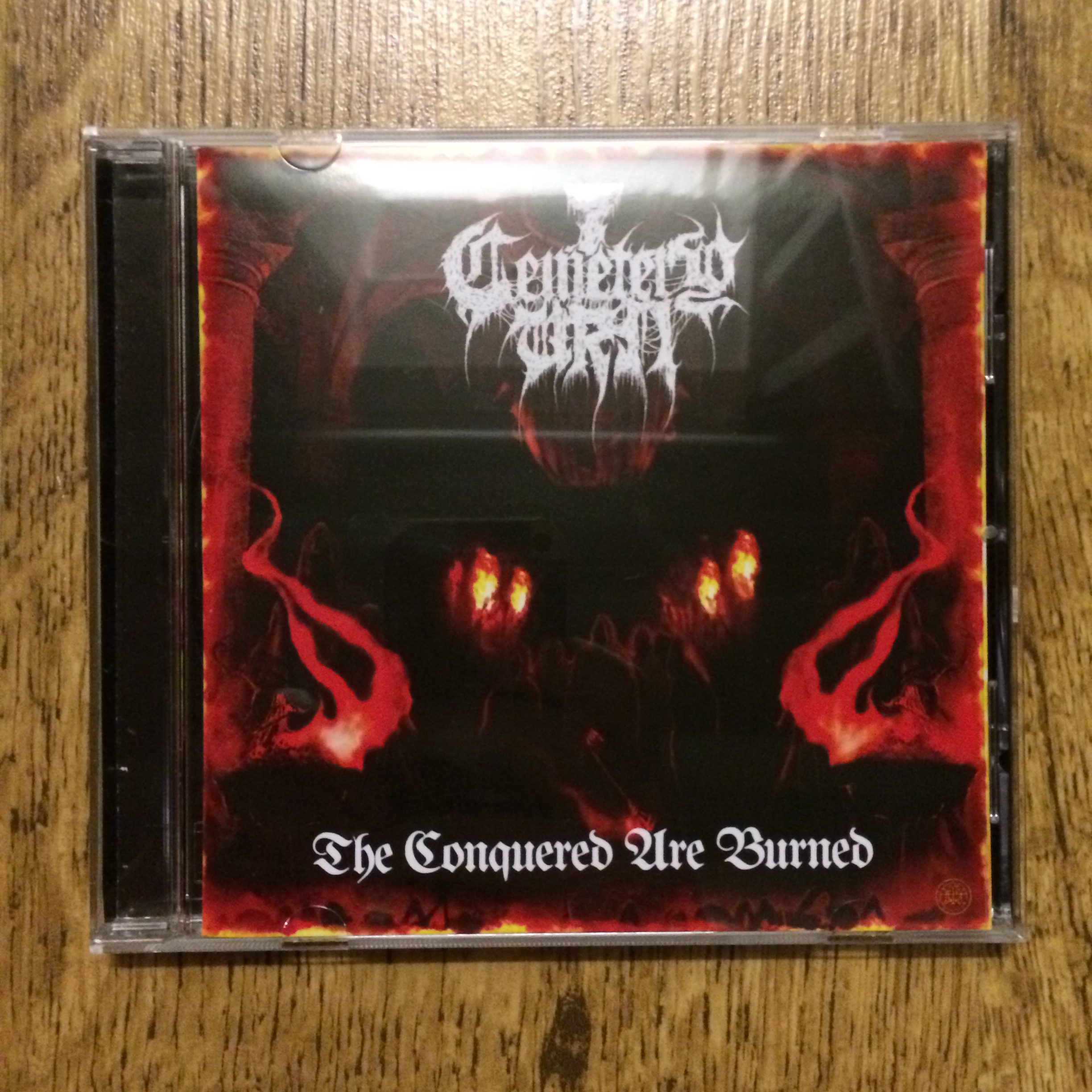 Photo of the Cemetery Urn - "The Conquered Are Burned" CD