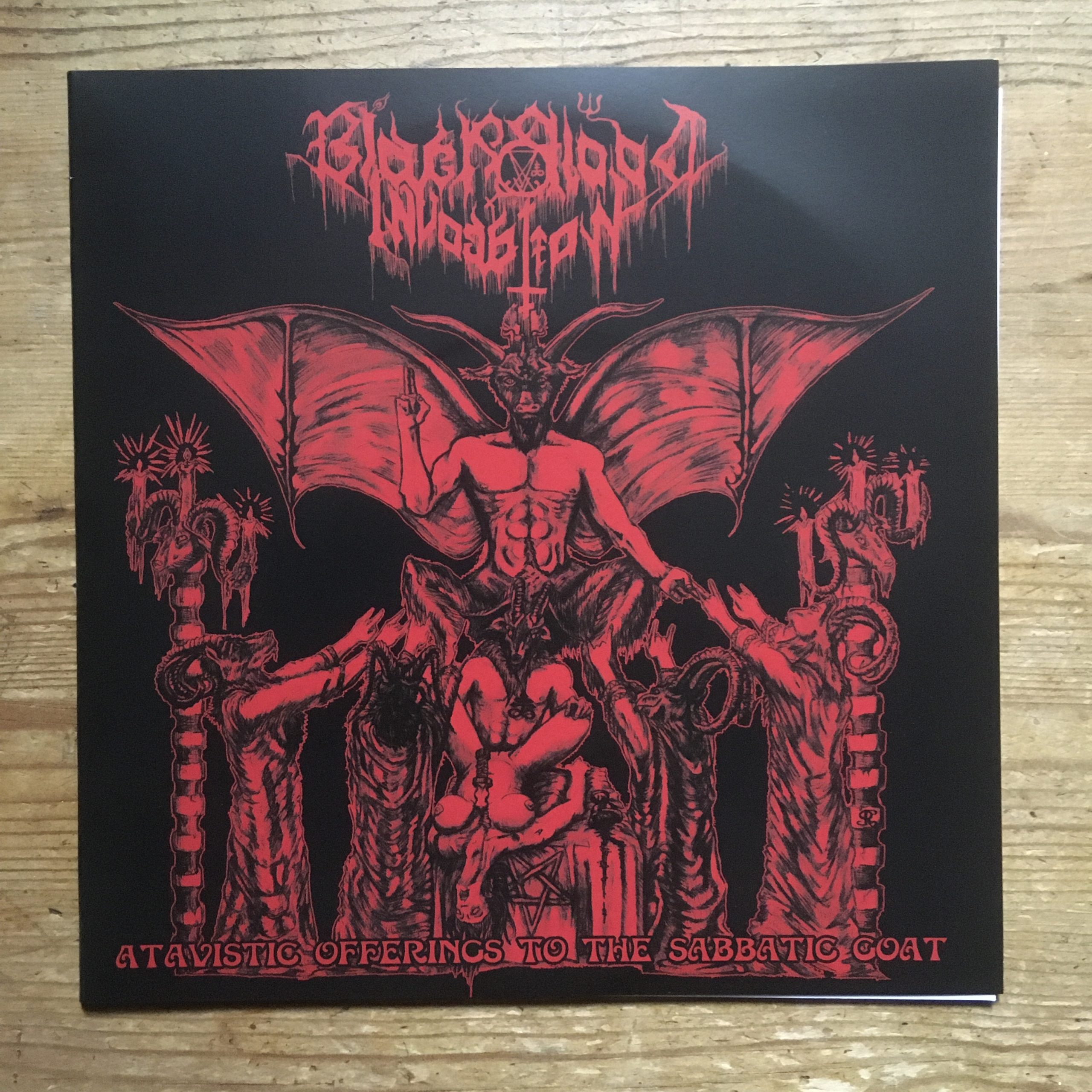 Photo of the Black Blood Invocation - "Atavistic Offerings to the Sabbatic Goat" EP (Black vinyl)