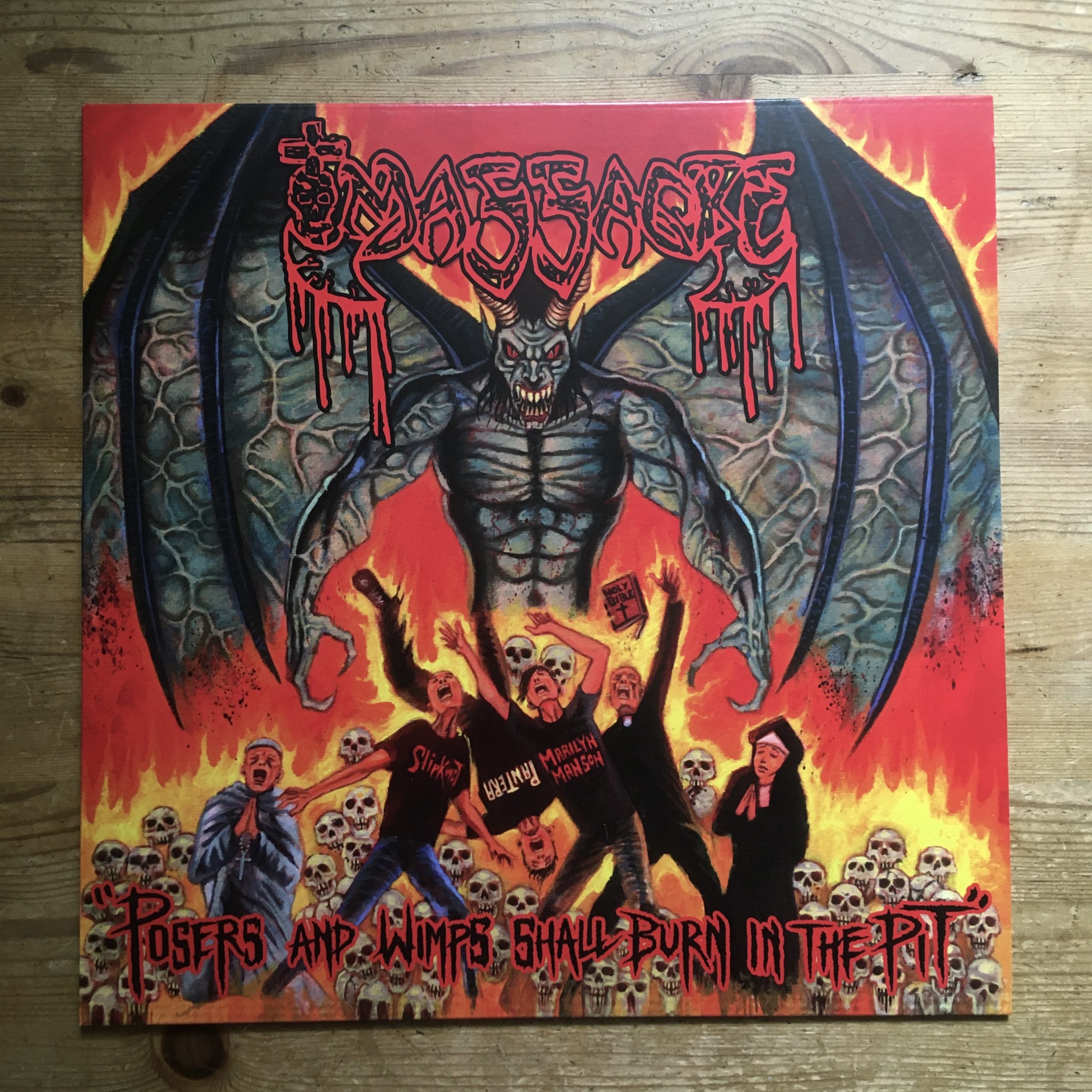 Photo of the Massacre - "Posers and Wimps shall Burn in the pit" 2LP (Orange vinyl)