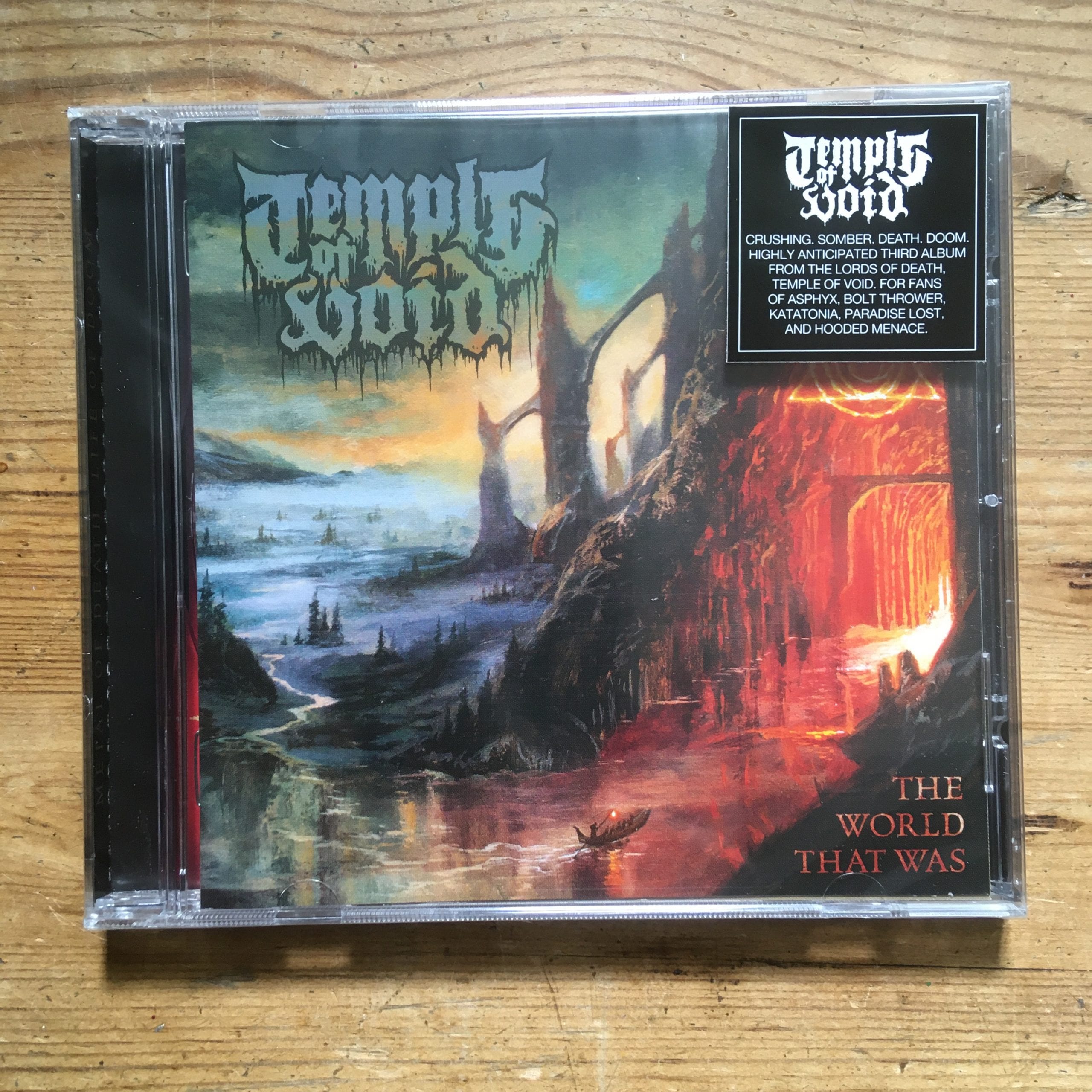 Photo of the Temple of Void - "The World That Was" CD