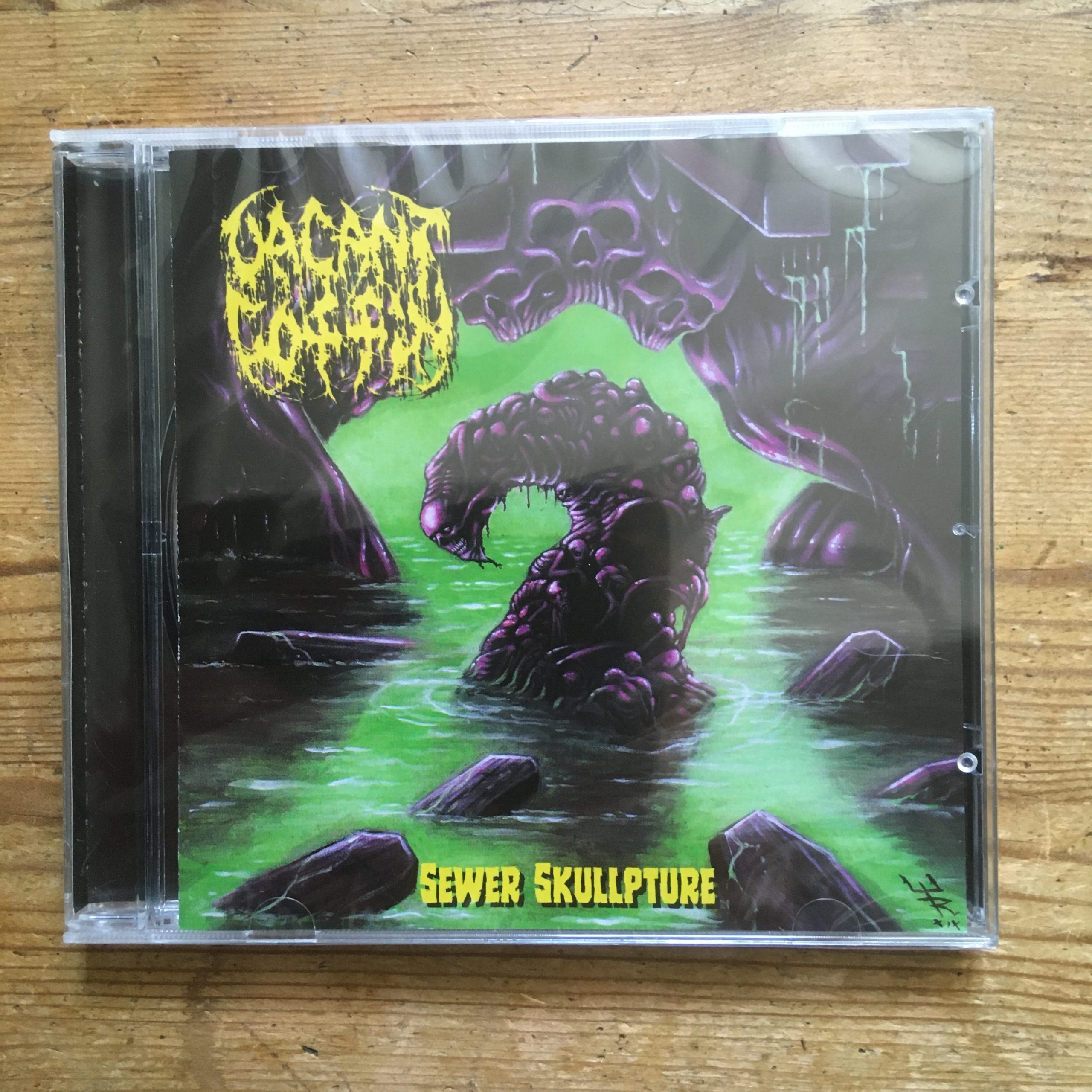 Photo of the Vacant Coffin - "Sewer Skullpture" CD