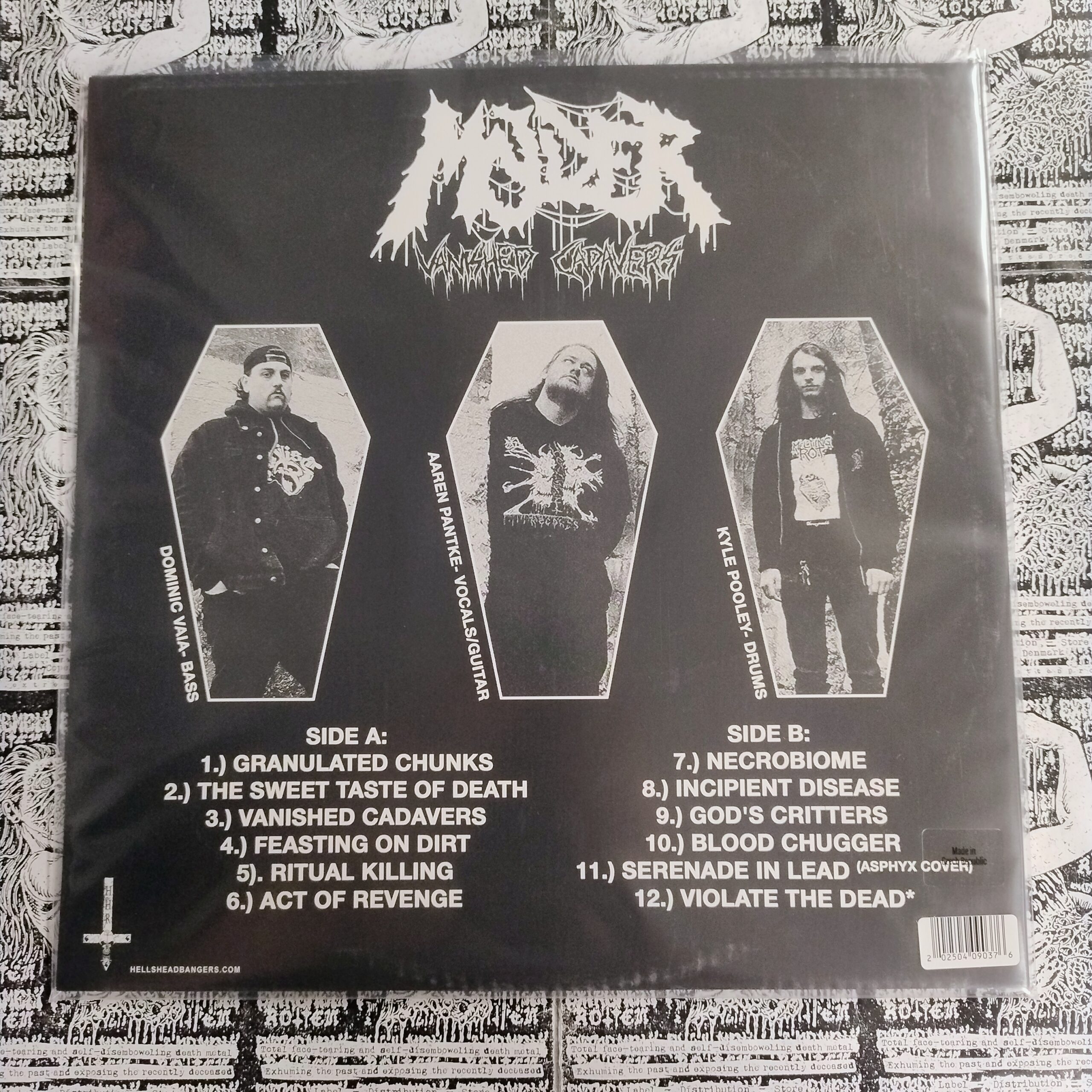 Molder quot Vanished Cadavers quot LP (Splatter vinyl) Extremely Rotten